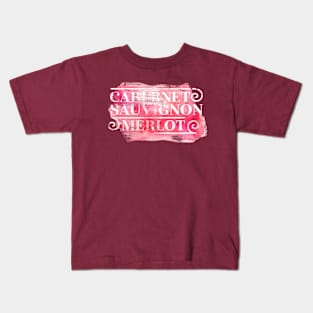 Bordeaux Wine Cabernet Sauvignon and Merlot Kids T-Shirt